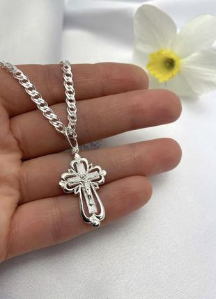 Крестик серебро 925 пробы