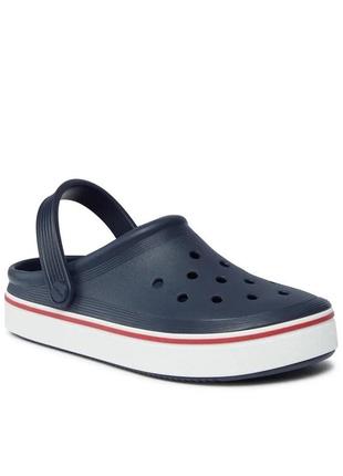 Crocs crocband off court clog navy синий мужские унисекс сабо крокс кроксы шлепанцы (р. 36-45)