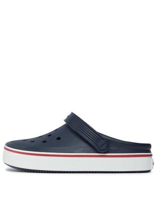 Crocs crocband off court clog navy синие мужские унисекс сабо крокс кроксы шлепанцы (р. 36-45)3 фото