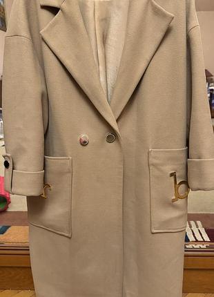 Стильне пальто кємєл м
