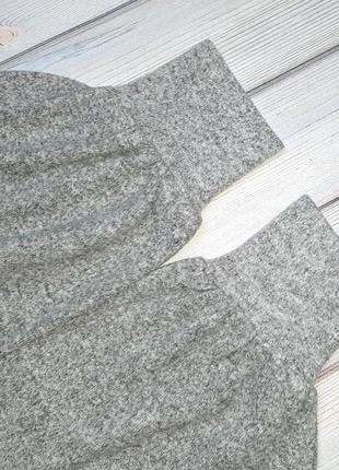 💥1+1=3 базовый стильный серый свитер с кружевной стойкой drothy perkins, размер 46 - 487 фото