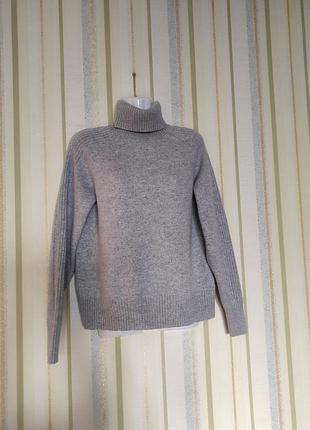 Вовняний светр джемпер гольф-водолазка m&s collection