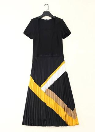 Платье karl lagerfeld черное с полоской4 фото