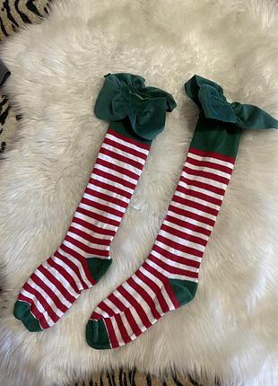 Высокие рождественские носки носки