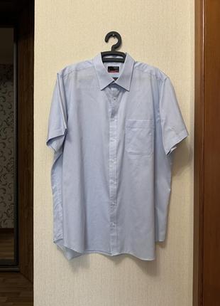 Блакитна  сорочка thomas nash cotton rich розмір 54-56-58