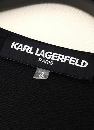 Платье karl lagerfeld черное с полоской8 фото
