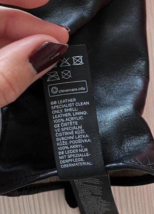 Стильные перчатки кожаные h&amp;m, варежки