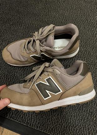 Кросівки new balance хакі коричневі