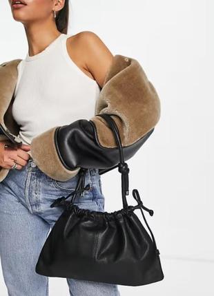 Шкіряна сумка багет 100% натуральна шкіра від topshop