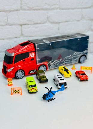 Великий трейлер + 6 машинок 🚗🏎️(2254) 3