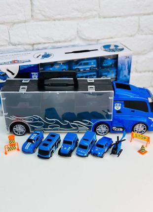 Великий трейлер + 6 машинок 🚗🏎️(2254) 4