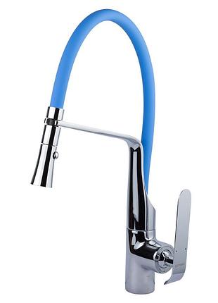 Смеситель adda ø35 с силиконовым изливом для кухни с аэратором и креплениями из нержавеющей стали dr-11