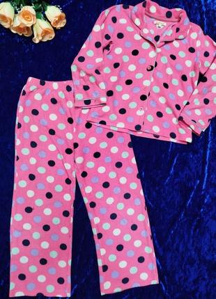 Теплая флисовая детская пижама 🍒