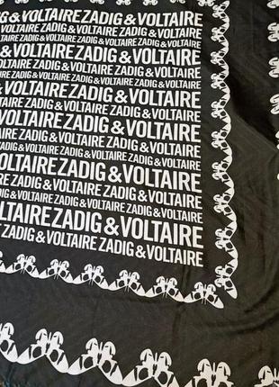 Большой платок бренда  zadig & voltaire9 фото