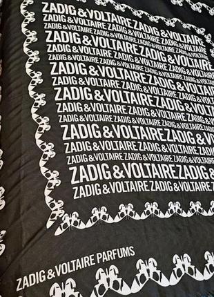 Большой платок бренда  zadig & voltaire8 фото