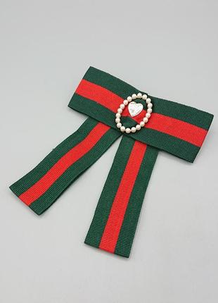 Красивая брошь бант в стиле gucci