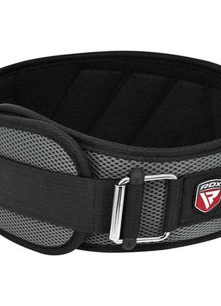 Пояс для важкої атлетики rdx rx4 eva curve grey xl - підтримка для тренувань з металом dm-11