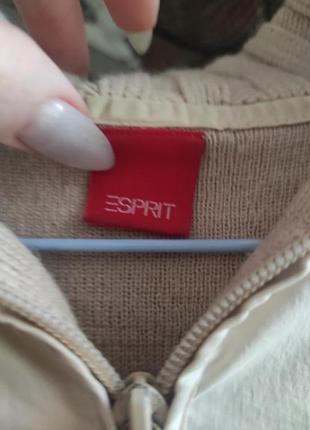 Легкая кофта - куртка на молнии esprit высокая горловина5 фото