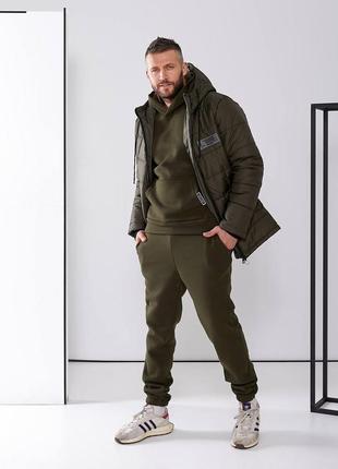 Акция🔥 куртка+худи+брюки 2750 грн 🔥 зима, черный хаки и шоколад, l,xl,xxl,xxxl6 фото