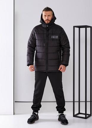 Акция🔥 куртка+худи+брюки 2750 грн 🔥 зима, черный хаки и шоколад, l,xl,xxl,xxxl5 фото