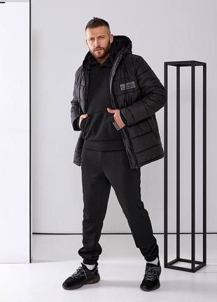 Акция🔥 куртка+худи+брюки 2750 грн 🔥 зима, черный хаки и шоколад, l,xl,xxl,xxxl4 фото