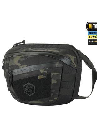 Сумка m-tac sphaera hex hardsling bag large с липучкой elite multicam black/black
