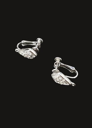 Винтажные клипсы, винтажные серьги, серёжки винтаж, красивые серьги, клипсы, япония, винтаж, бохо