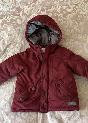 Зимняя куртка zara 2-3 года