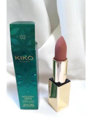 Kiko помада для губ kiko milano holiday gems 02 3.5g