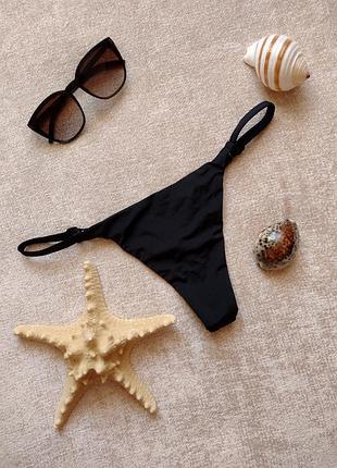 Чорні плавки стрінги calzedonia