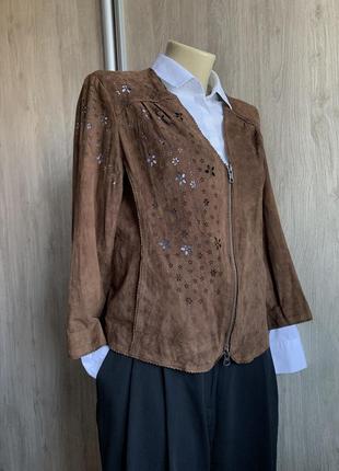 Marc cain замшевый жакет куртка