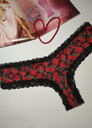 Трусики принт троянди, xl