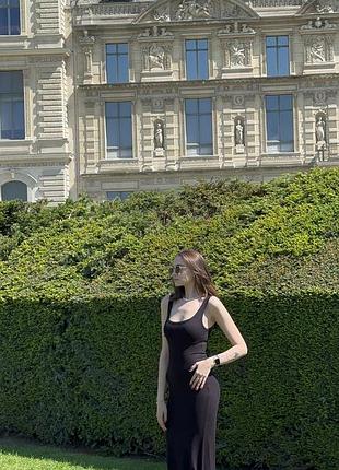 Длинное платье bershka