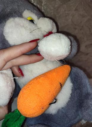 Игрушка мягкая зайчик с морковкой 🐇 4