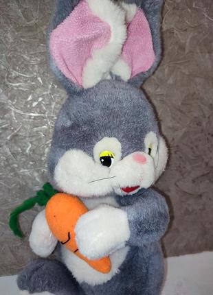 Игрушка мягкая зайчик с морковкой 🐇 2