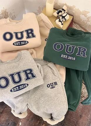 Теплый стильный костюм для детей (21)