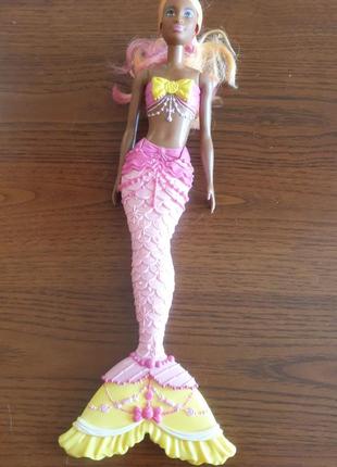 Barbie барбі лялька русалонька з дримпрії жовте волосся2 фото