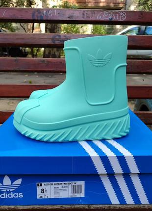 Новые женские резиновые ботинки сапоги adidas adifom superstar boot ie0391 40 40.5 оригинал