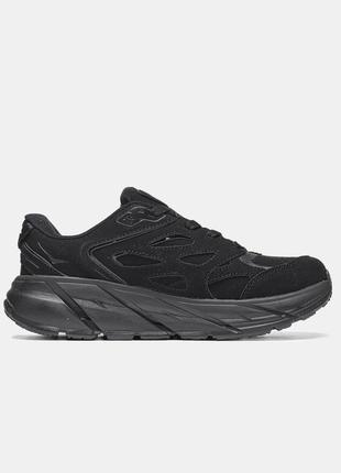 Мужские кроссовки HOKA Bondi 6 Chaussures de Route pour Femmes en Black Black l suede 'triple black'