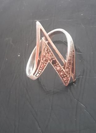 Срібне колечко ,,блискавка,,