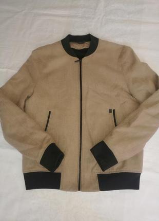 Куртка мужская/подойдет на подростка бомбер zara, размер s,стан новой