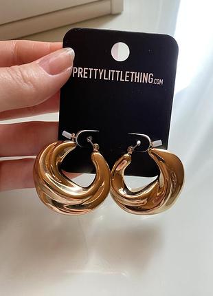 Объемные серьги, легкие