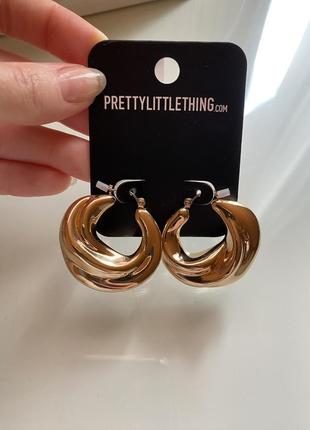 Объемные серьги, легкие