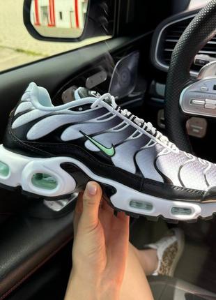 Кросівки nike lebron air max plus tn white black mint green2 фото