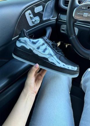 Кроссовки nike air force 1 low '07 qs black skeleton
