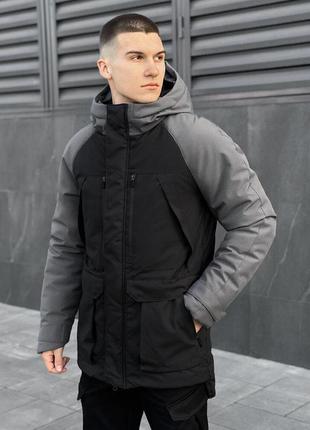 Зимняя мужская парка куртка