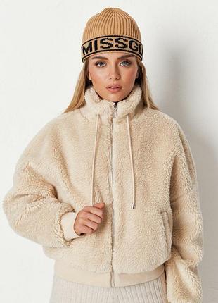 Бомбер жіночий стильний хутряний missguided