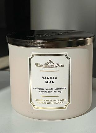 Свічка ароматизована bath and body works vanilla bean