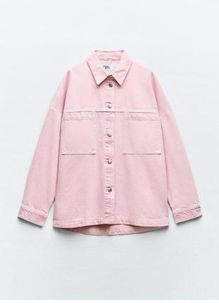 Zara 🔥🔥рубашка джинсовая оверсайз