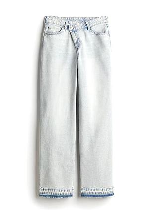 Джинсы прямого кроя светло-голубые h&m